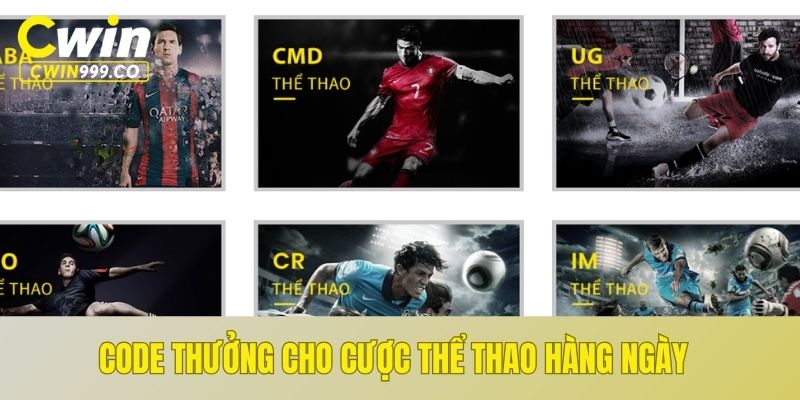 Code thưởng cho cược thể thao hàng ngày