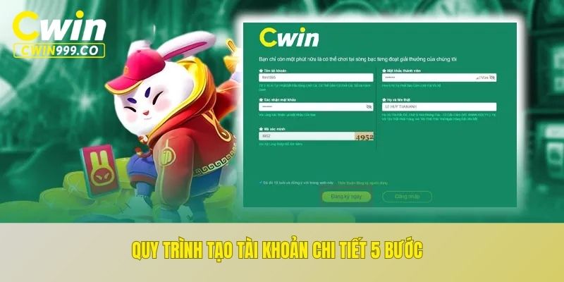 Quy trình tạo tài khoản chi tiết 5 bước