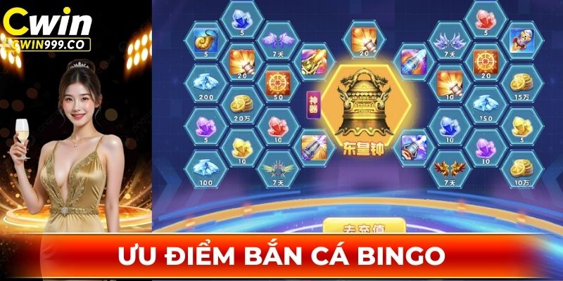 Tổng hợp các ưu điểm khi hội viên chơi bắn cá nhà Bingo Cwin999